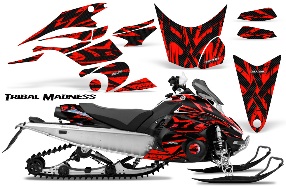 Yamaha FX Nytro 2010 Graphics Kit Tribal Madness Red